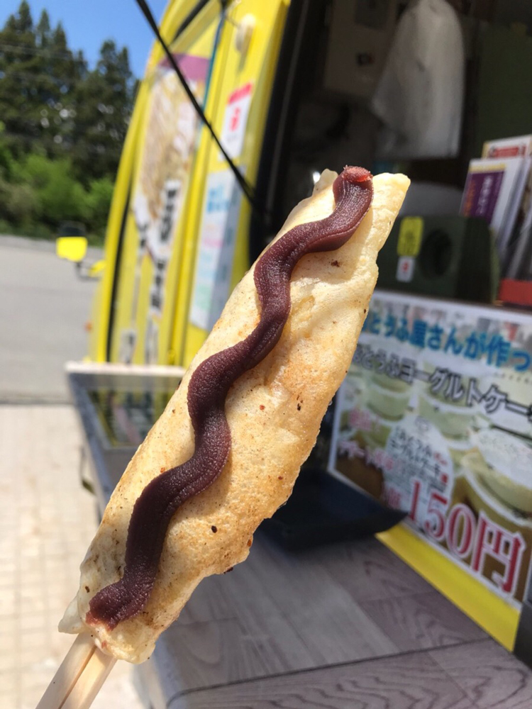 移動屋台ikayakiこやまんのいか焼きスティック(あんバター)