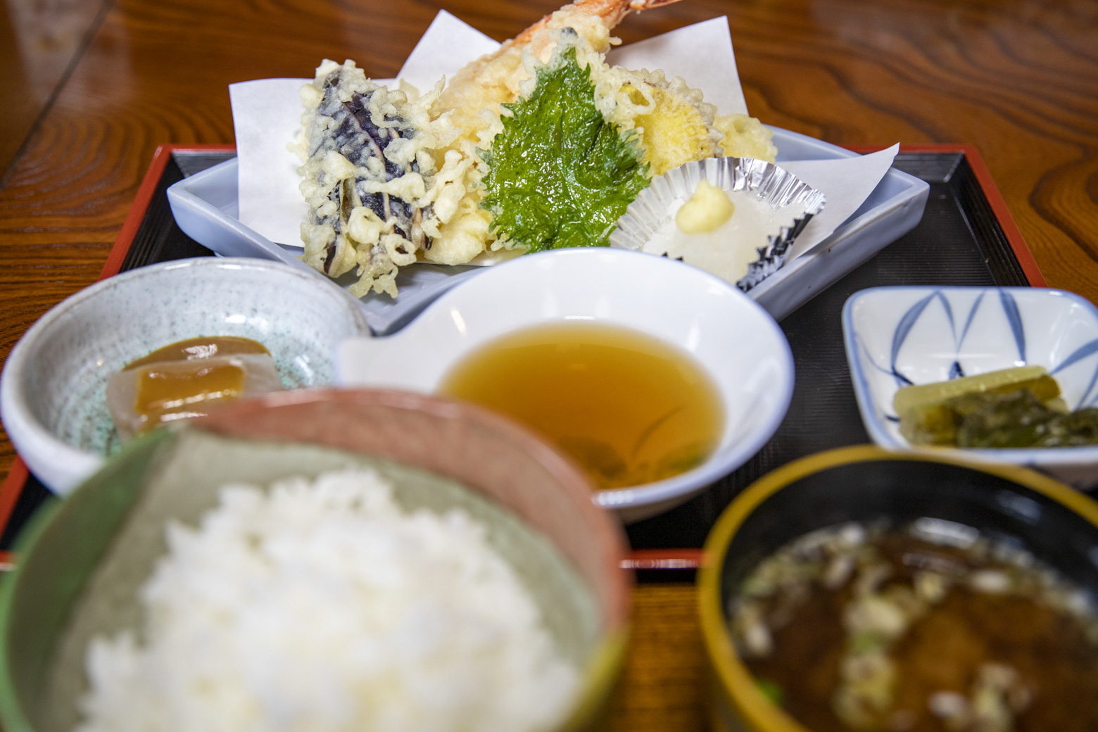 天ぷら定食1200円