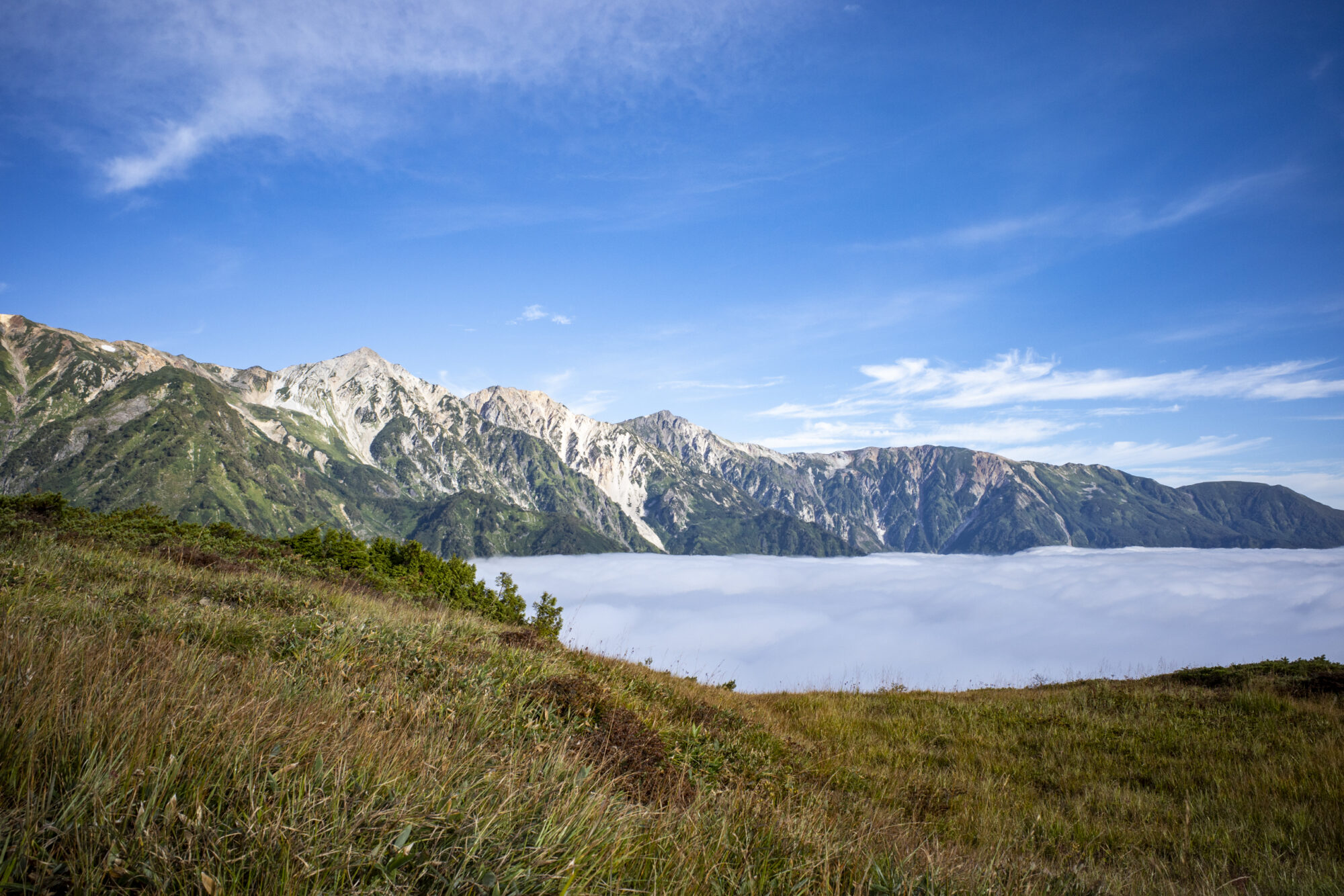 白馬三山と雲海