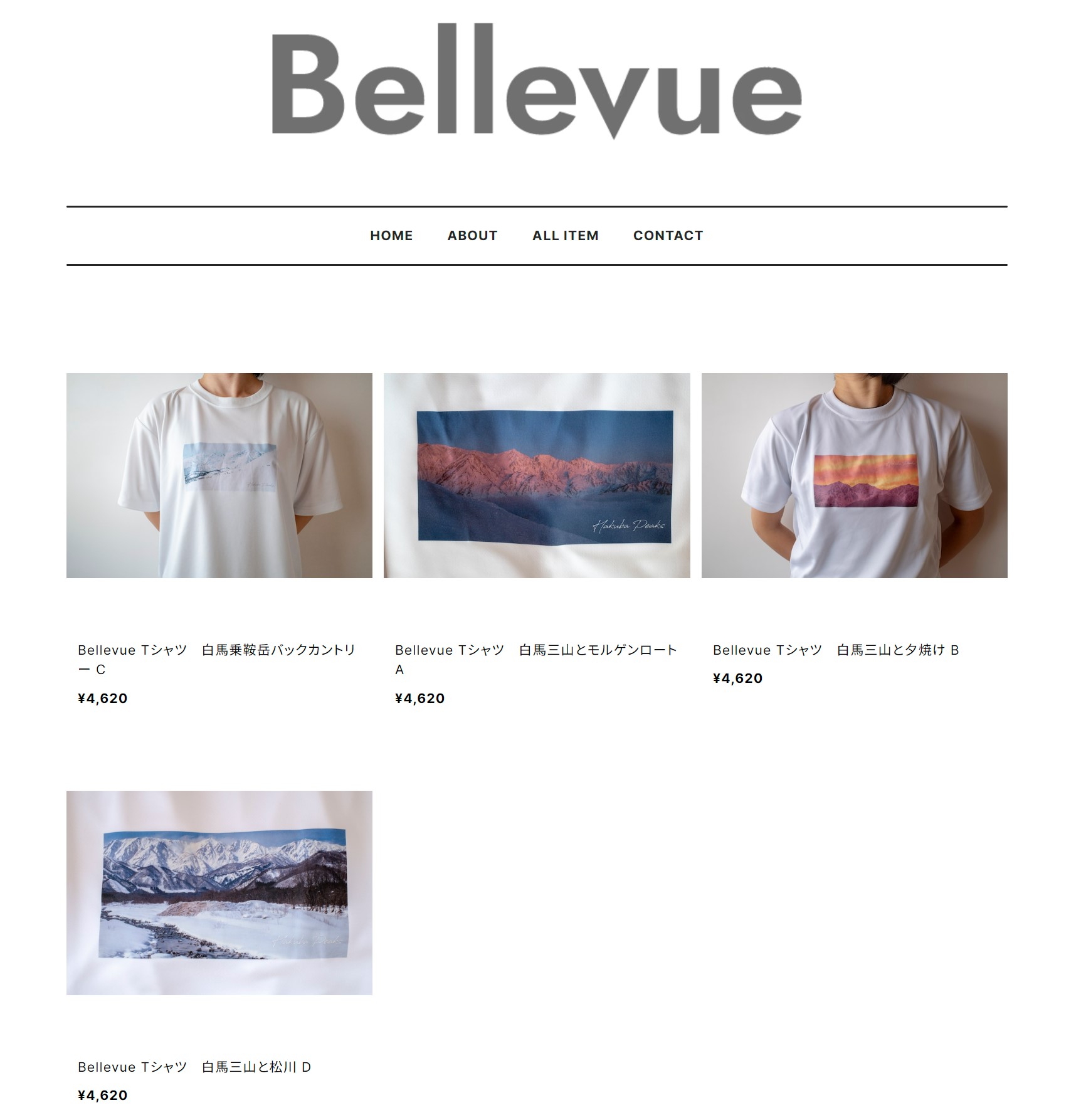 Bellevue Tシャツ_