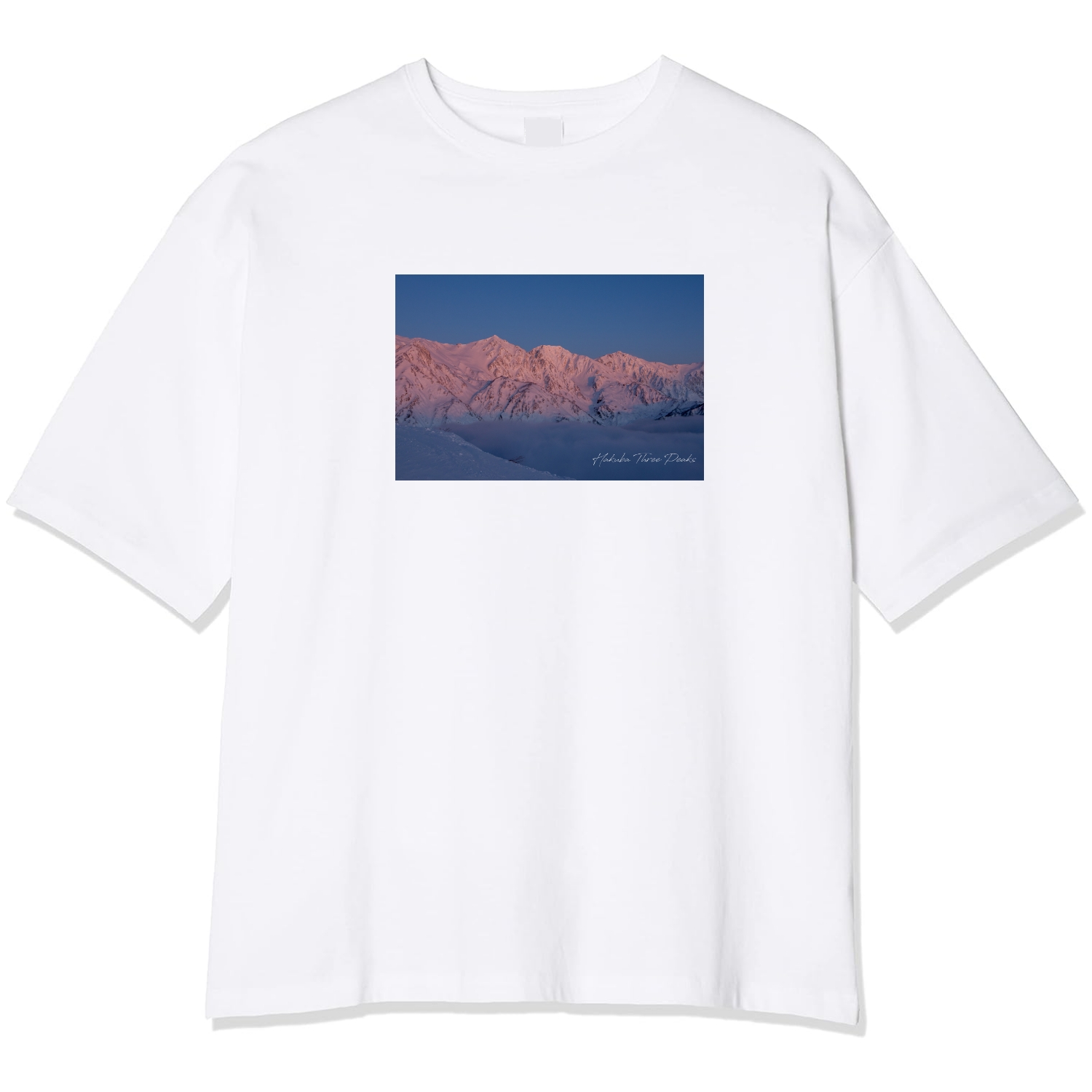 白馬三山とモルゲンロート 【Bellevue Tシャツ】_2