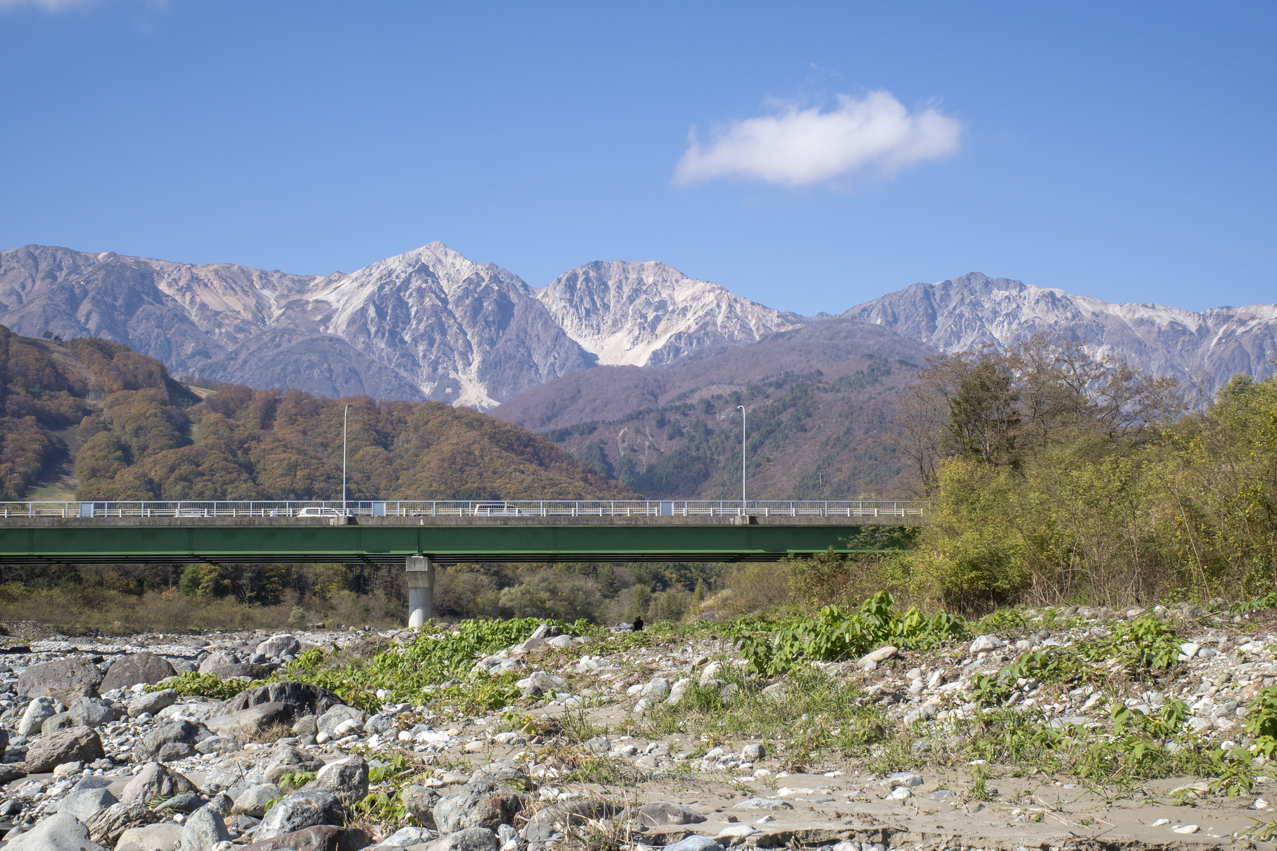 白馬村・松川（撮影日：11月4日）