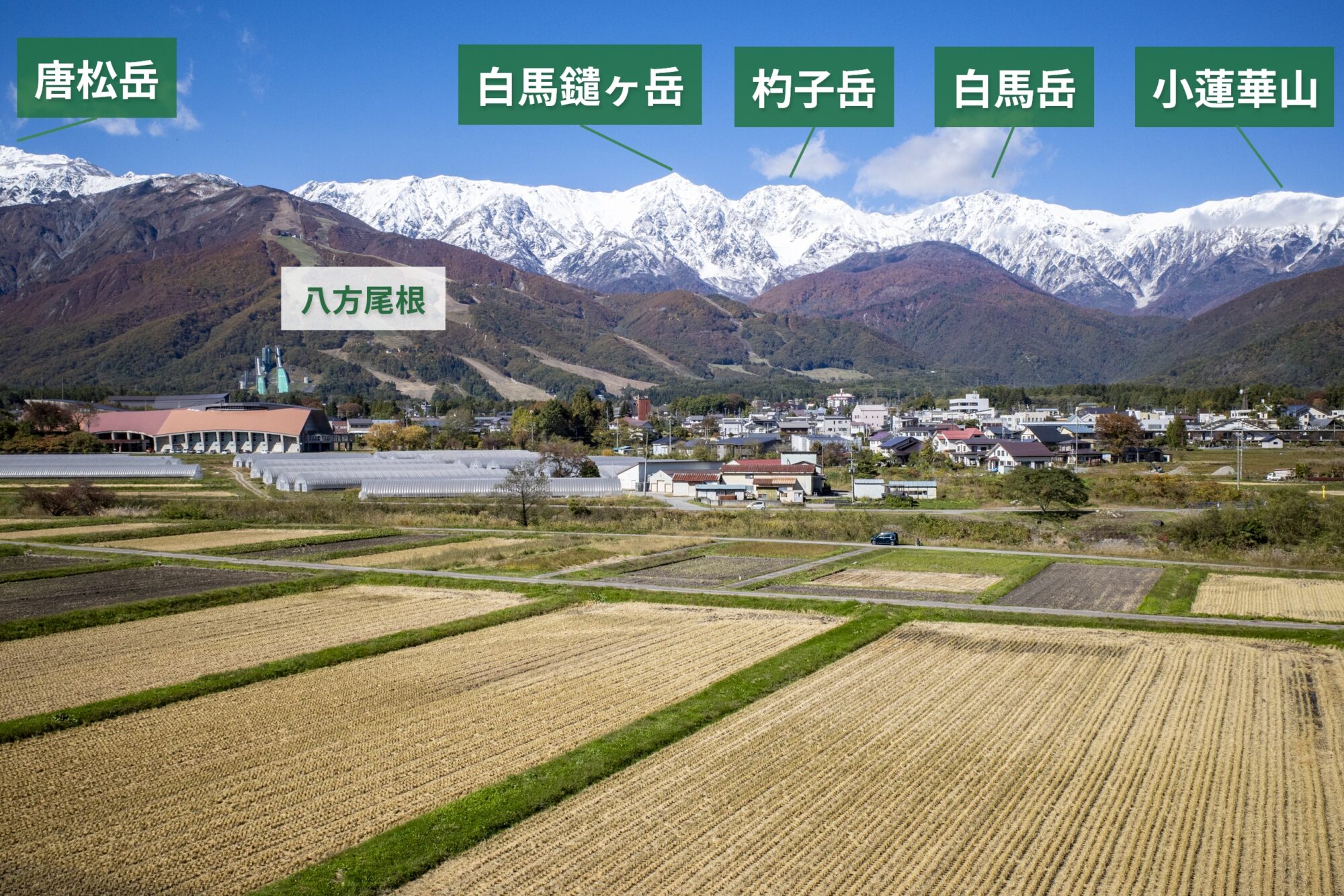 白馬三山と唐松岳