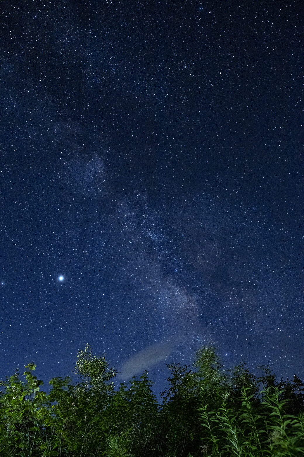 天の川と木星