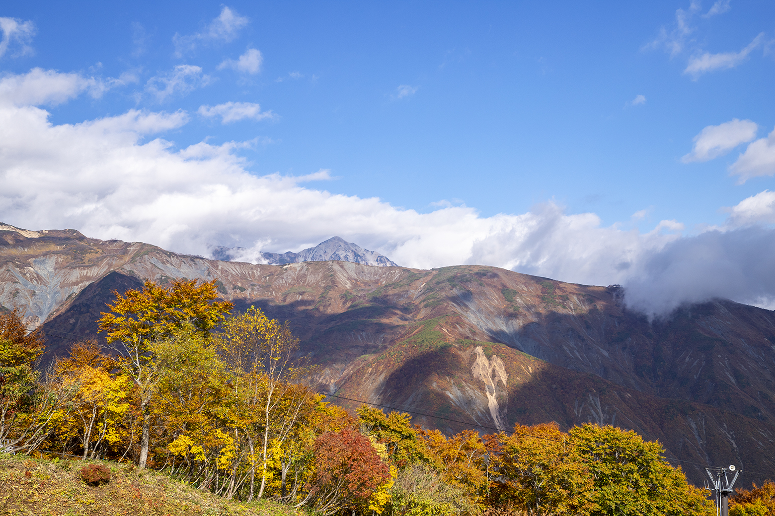 八方尾根の紅葉