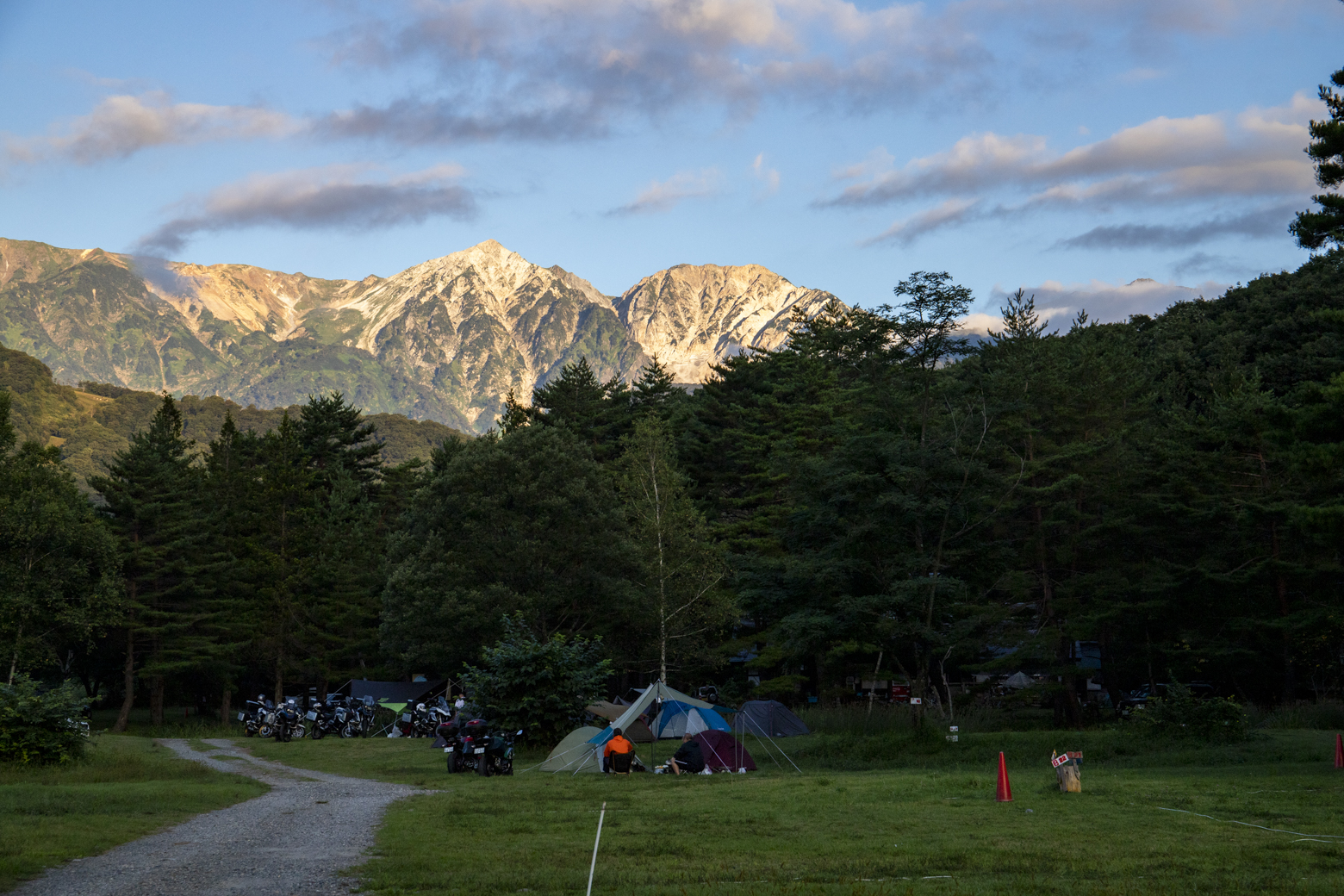 白馬三山が目の前!白馬アルプスオートキャンプ場