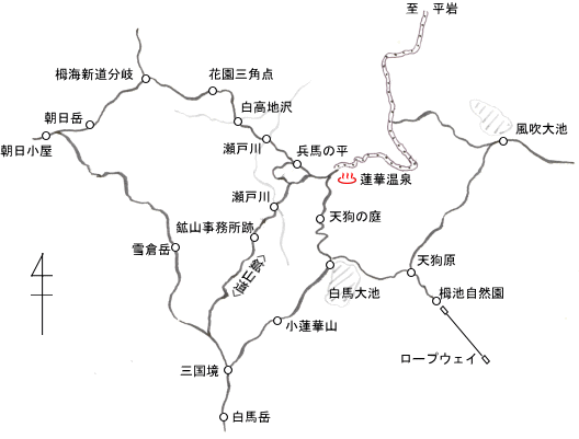 小蓮華山コースマップ