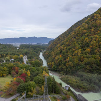 大町市街方面