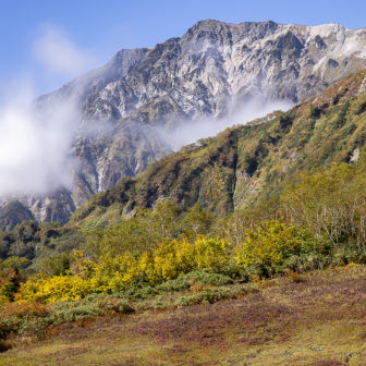 紅葉に染まる栂池自然園